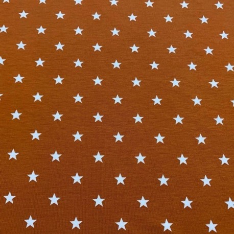 Estampado Estrellas fondo Brick (Punto de Camiseta)