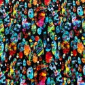 Estampado Pebbles Multicolor (Punto de Camiseta)