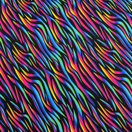 Estampado Tigre Multicolor (Punto de Sudadera Invierno)