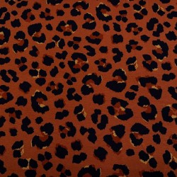 Punto de Viscosa Estampado Animal Print Brick