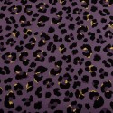 Punto de Viscosa Estampado Animal Print Morado