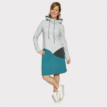 Patrón Vestido ZigZag Mujer Xakoa