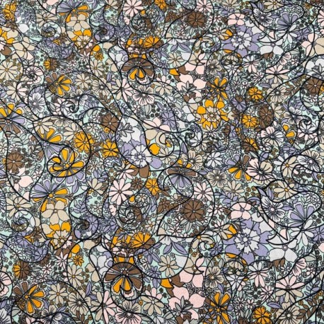 Satén Estampado Florecillas