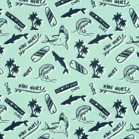 Tela de Bañador para Pantalón Masculino Estampado Etnico Brick