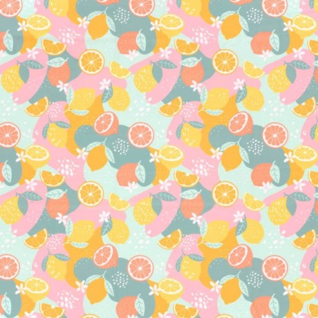 Lycra de Bañador Estampado Frutas