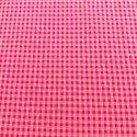 Seersucker Cuadros Rosa Fluor