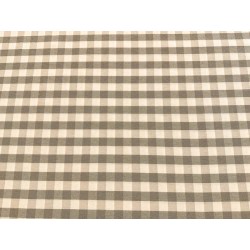 Loneta Cuadros Beige Gris (Tejidos)