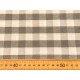 Loneta Cuadros Beige Gris (Tejidos)