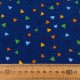 Punto de Camiseta Estampado Triangulos fondo Azul Oscuro