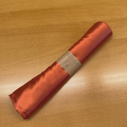 Retales Raso Satinado Elástico Naranja