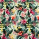 Lycra de Bañador Estampado Tropical