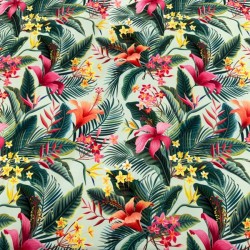 Lycra de Bañador Estampado Tropical