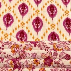 Muselina Acolchada Doble Estampado Sur
