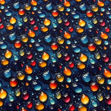 Softshell Estampado Gotas Multicolor