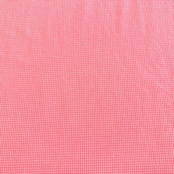 Seersucker Cuadros Pequeños Rosa Fluor