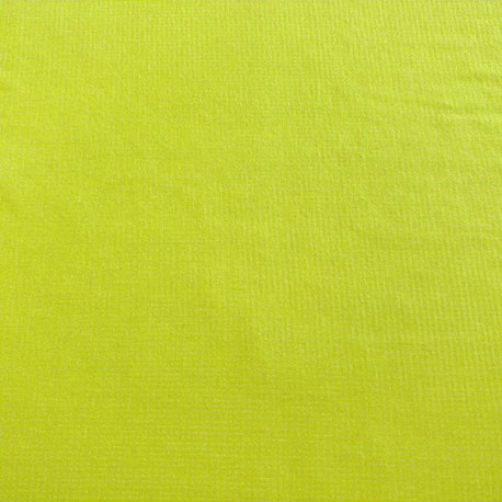 Seersucker Cuadros Pequeños Amarillo Fluor