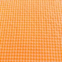 Seersucker Cuadros Medianos Naranja Fluor