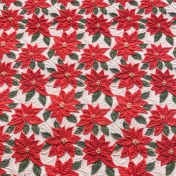 Popelin Algodón Navidad Plantas