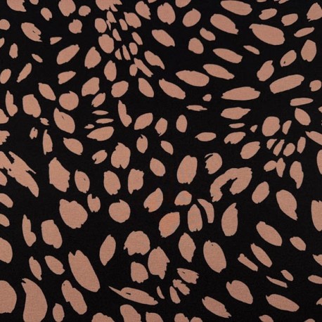 Punto Roma Luxe Estampado Hojas fondo Oscuro