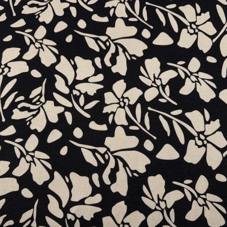 Sarga de Viscosa Estampada Flores