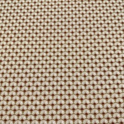 Popelin Algodón Abanicos fondo Tostado