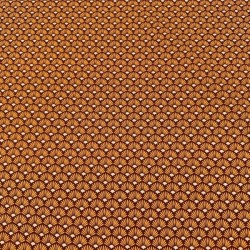 Popelin Algodón Abanicos fondo Marrón