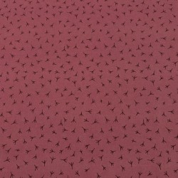 Popelin Algodón Chicken Footprint fondo Buganvilla