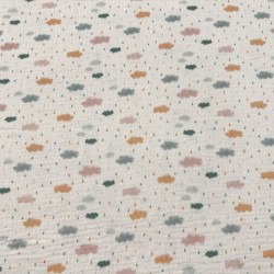 Doble Gasa Nubes Multicolor (Muselina)