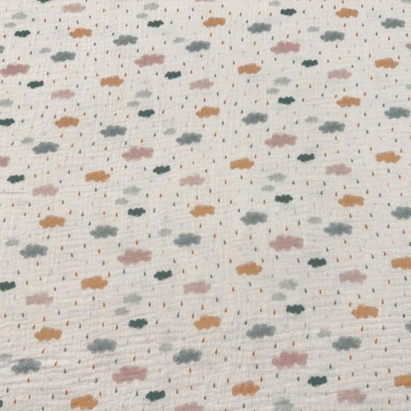 Doble Gasa Nubes Multicolor (Muselina)