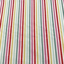 Seersucker Rayas Multicolor Verde