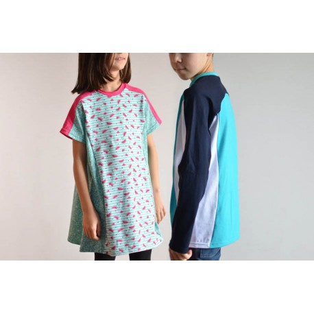 Patrón Camiseta Ranglan Zeta Infantil Naii