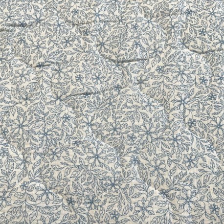 Muselina Acolchada Doble Estampado Poniente