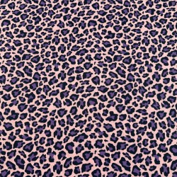 Popelin Algodón Animal Print Rosa