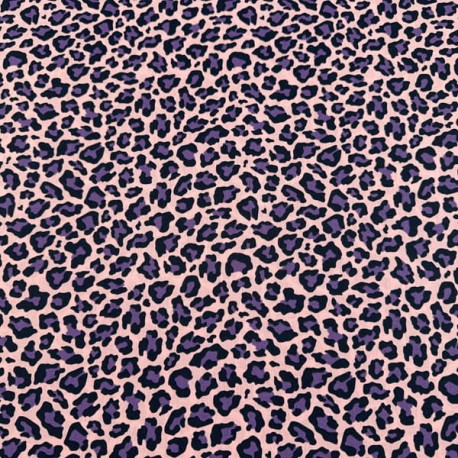 Popelin Algodón Animal Print Rosa