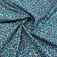 Popelin Algodón Animal Print Azul Turquesa