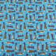 Popelin Algodón Peces fondo Azul Turquesa