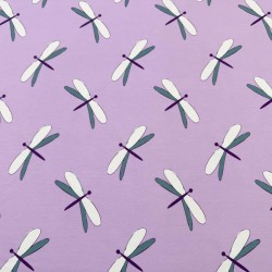 Punto de Camiseta Estampado Libelulas