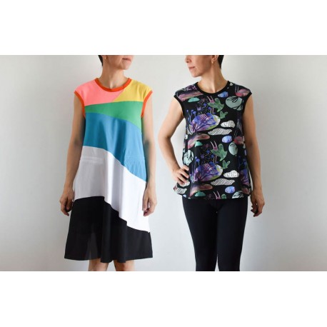 Patrón Vestido Bellis para Mujer Naii