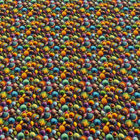 Popelin Algodón Conchas