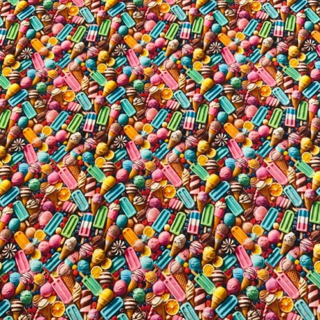 Popelin Algodón Helados