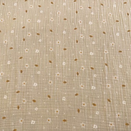 Doble Gasa Abejas (Muselina)