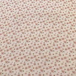 Doble Gasa Flores Rosas (Muselina)