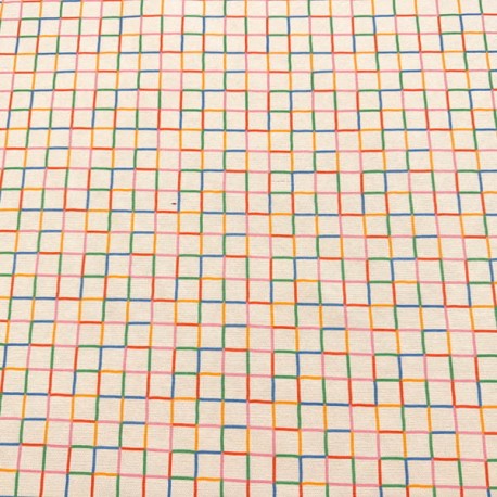 Half Panama Estampado Rayas Cuadricula Multicolor