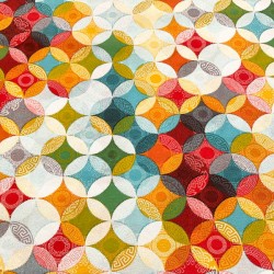 Loneta Circulos Multicolor