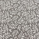 Loneta Hojas Blancas fondo Gris