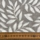 Loneta Hojas Blancas fondo Gris