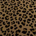 Punto de Viscosa Estampado Animal Print Marrón
