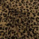 Punto de Viscosa Estampado Animal Print Marron