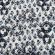 Popelin Acolchado Doble Estampado Flores y Circulos