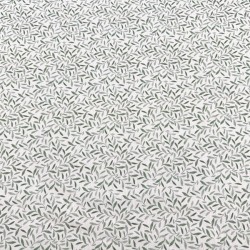 Popelin Algodón Hojas Pequeñas fondo Blanco